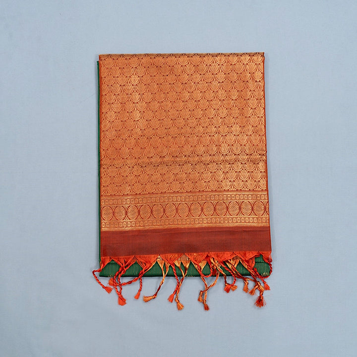 Hayagrivas Bottle Green Handloom Soft Silk Saree KBF533G2-2