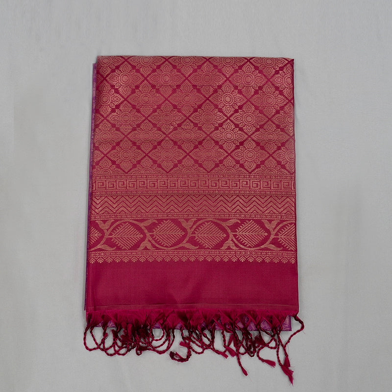 Hayagrivas Purple Handloom Soft Silk Saree KBE1195I50-1
