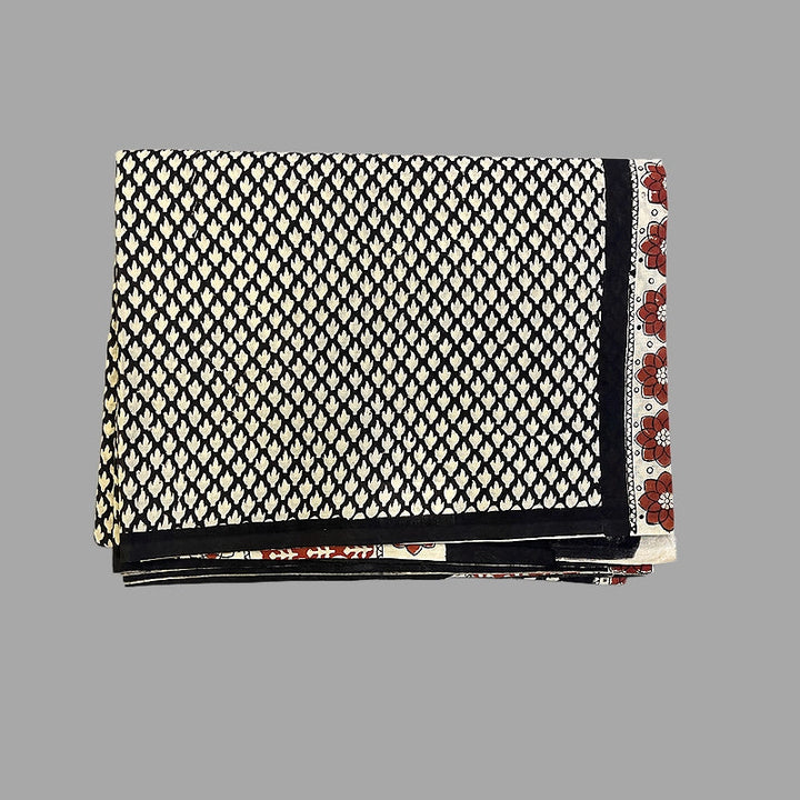 Hayagrivas Black Jaipur Cotton Saree SSCBF73E5-16