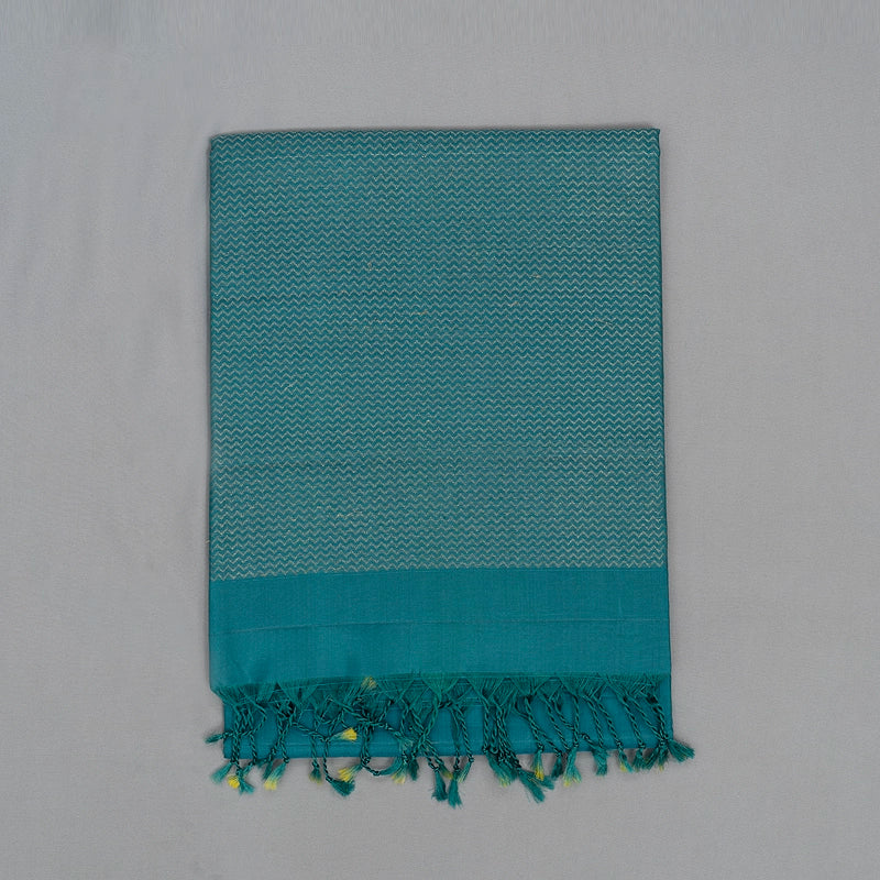 Hayagrivas Cyan Blue Handloom Soft Silk Saree KBE2229B1-2