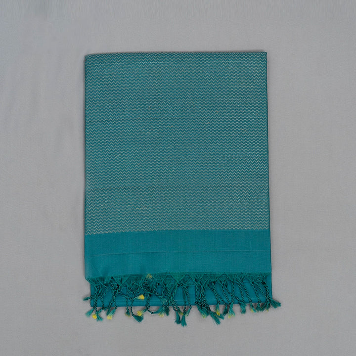 Hayagrivas Cyan Blue Handloom Soft Silk Saree KBE2229B1-2