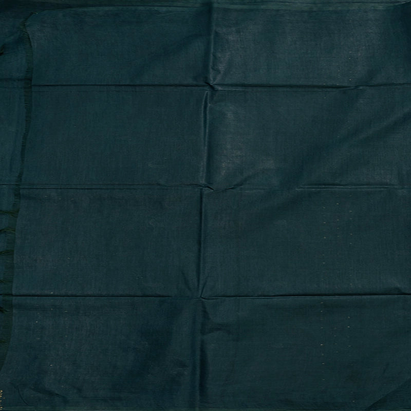 Hayagrivas Peacock Blue Fancy Cotton Saree KSBE145C3-1