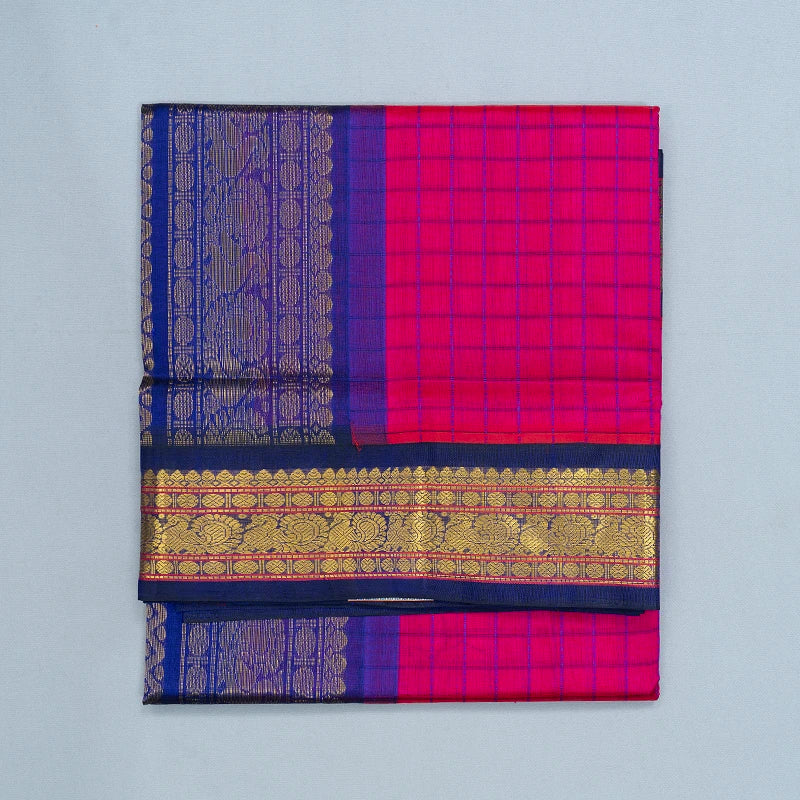Hayagrivas Pink Pure Silk Cotton Saree SSCBF16D2-2
