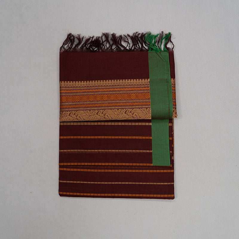 Hayagrivas Burgundy Handloom Kanchi Cotton Saree KSBE89A4-4