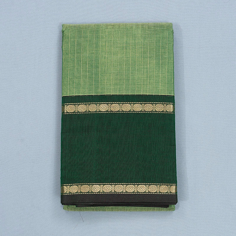Hayagrivas Light Green Handloom Kanchi Cotton Saree SSCBF66E3-3