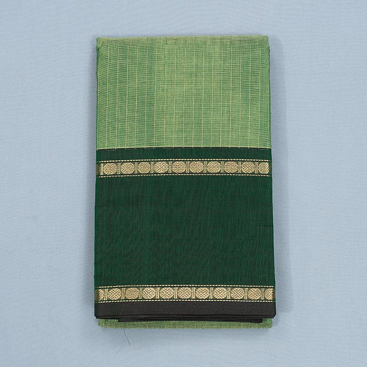 Hayagrivas Light Green Handloom Kanchi Cotton Saree SSCBF66E3-3