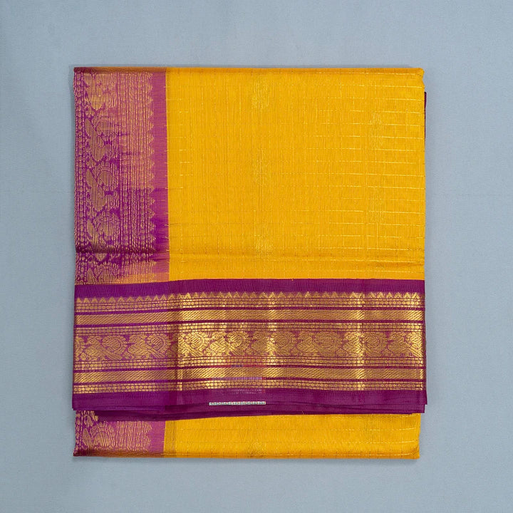 Hayagrivas Mango Yellow Pure Silk Cotton Saree SSCBF16D11-1