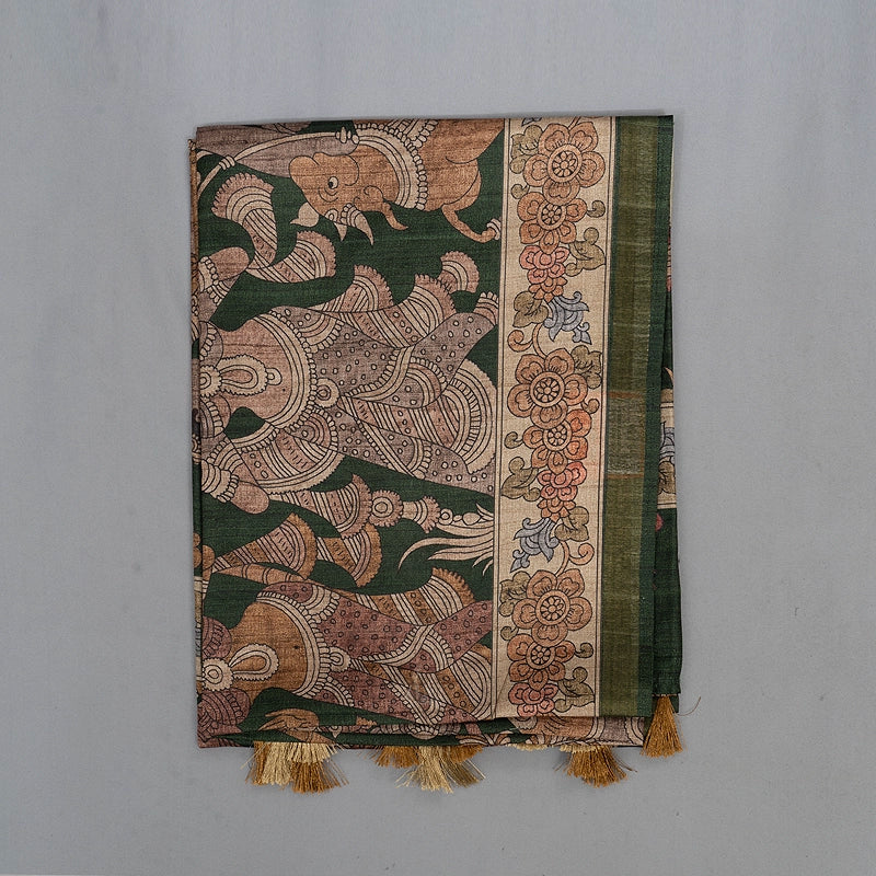 Hayagrivas Green Fancy Cotton Saree KBE1917L1-63