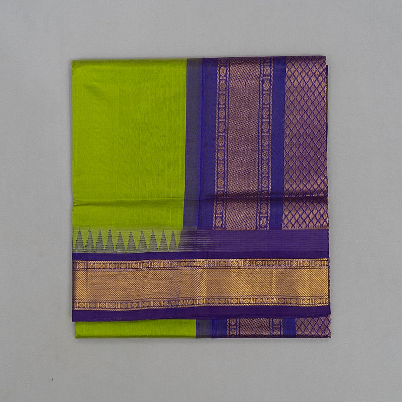 Hayagrivas Parrot Green Pure Silk Cotton Saree SSCBF34D3-45