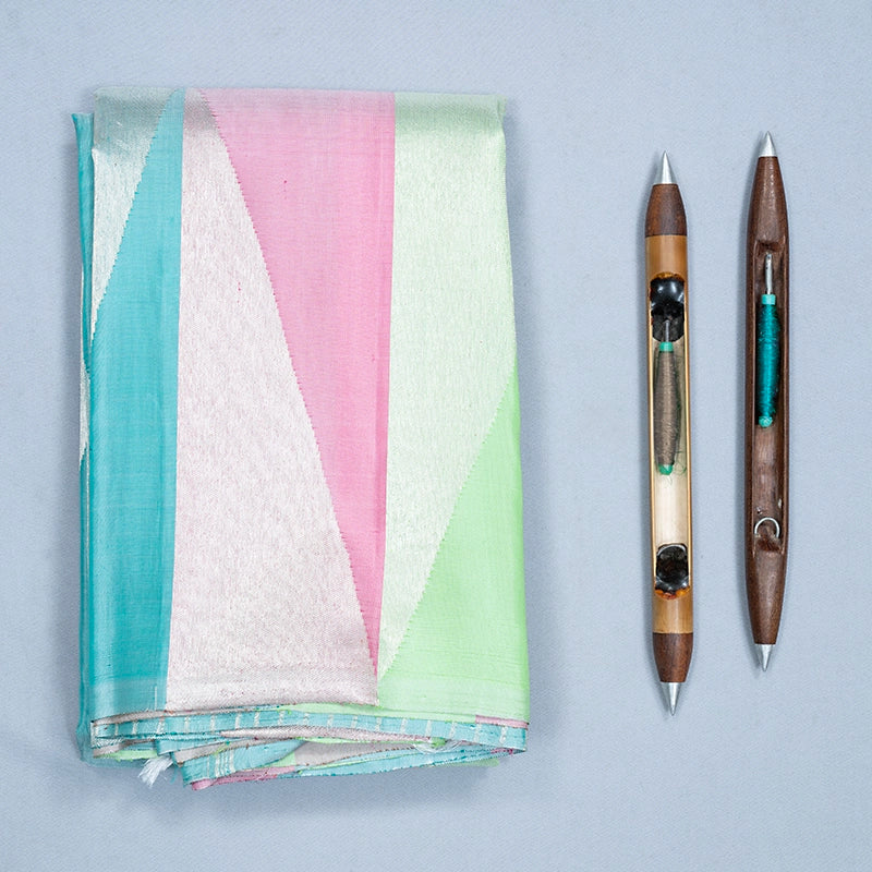 Hayagrivas Handloom Multicolour Kanjivaram Silk Saree KBF425F4-1