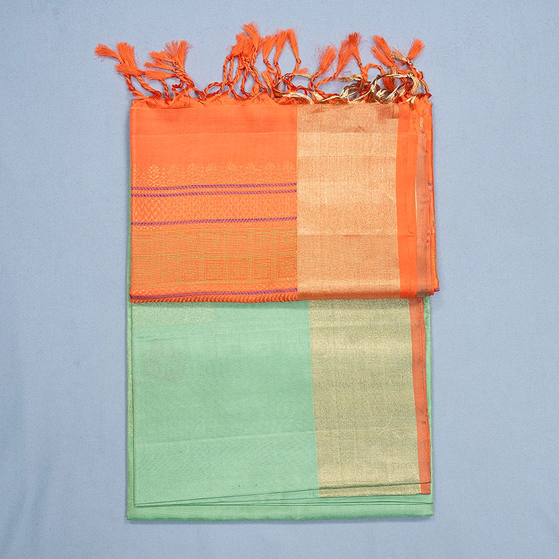 Hayagrivas Pista Green Handloom Soft Silk Saree KBF501F1-26