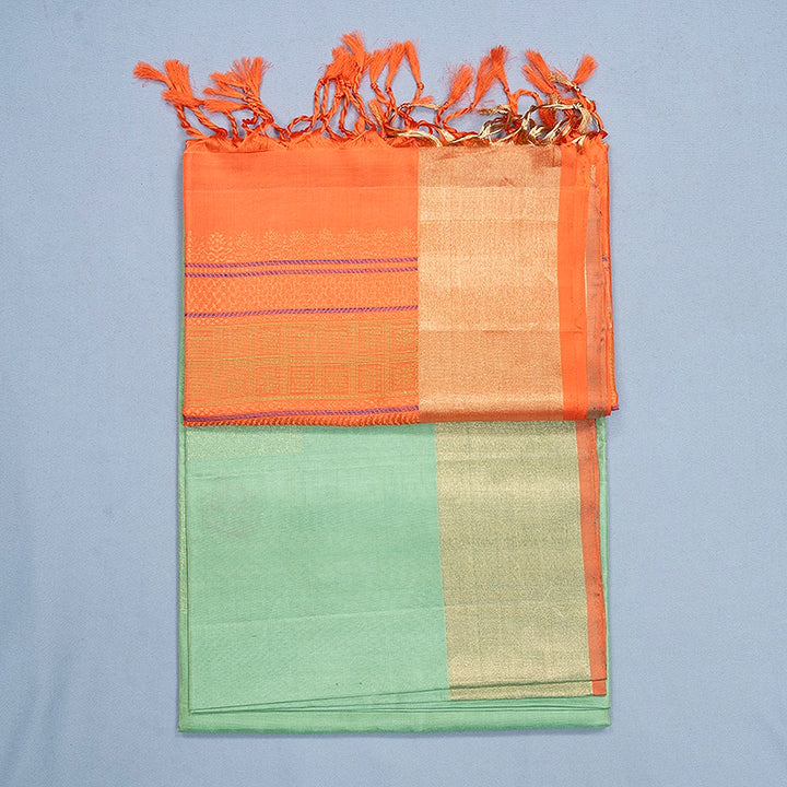 Hayagrivas Pista Green Handloom Soft Silk Saree KBF501F1-26