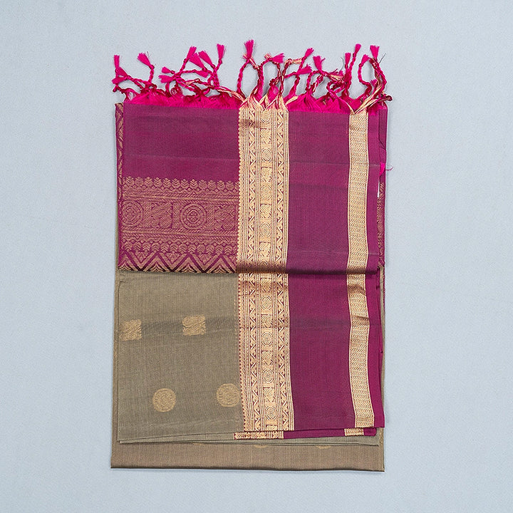 Hayagrivas Elephant Grey Handloom Soft Silk Saree KBF532G2-2