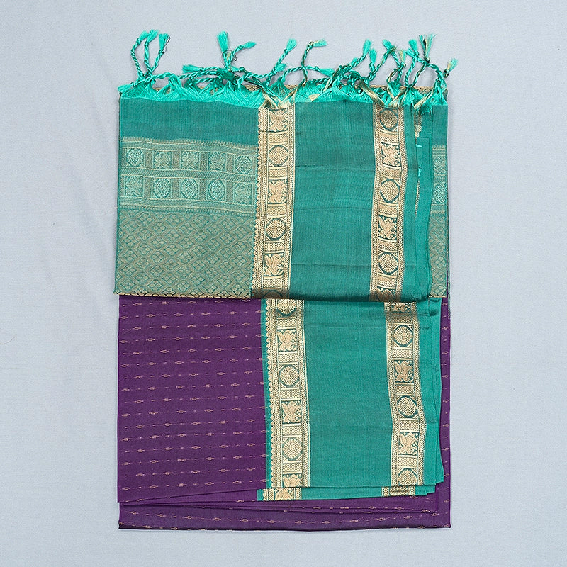 Hayagrivas Purple Handloom Soft Silk Saree KBF532G4-26