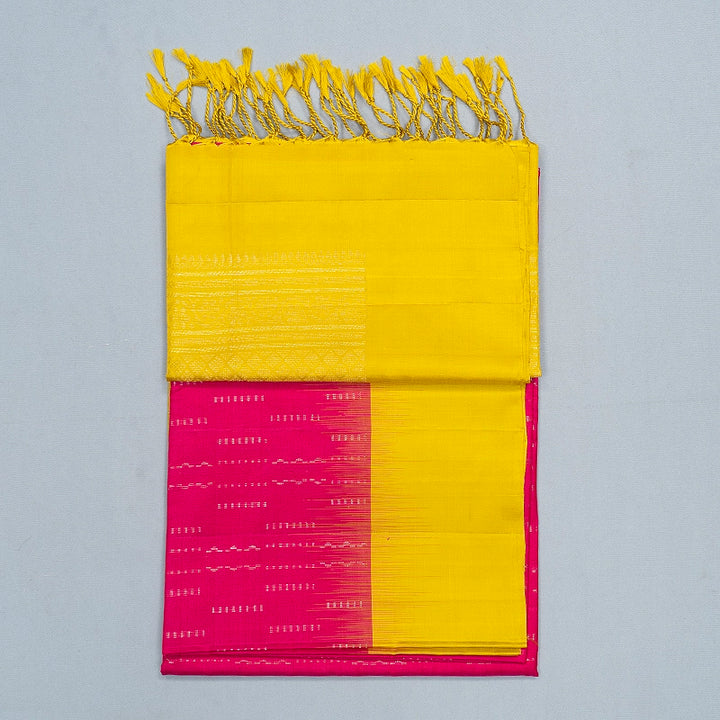 Hayagrivas Rani Pink Handloom Soft Silk Saree KBF534G19-2