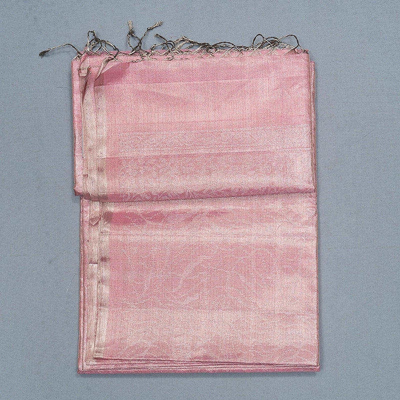Hayagrivas Baby Pink Handloom Tissue Soft Silk Saree KBF535G1-9
