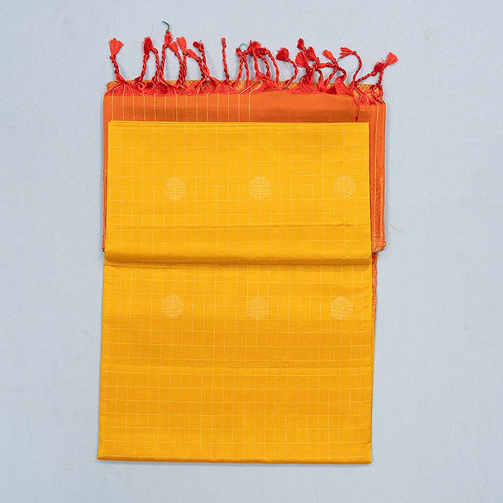 Hayagrivas Mustard Yellow Handloom Soft Silk Saree KBF547G1-25