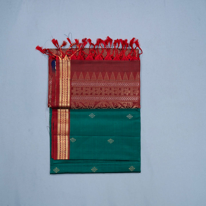 Hayagrivas Rama Green Handloom Soft Silk Saree KSBE91A3-15