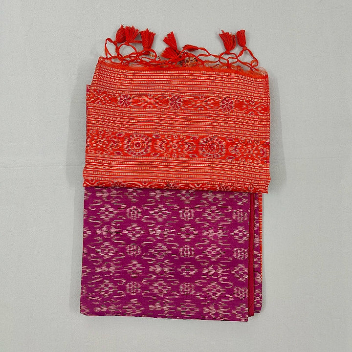 Hayagrivas Purple Fancy Cotton Saree SSCBF107G1-2