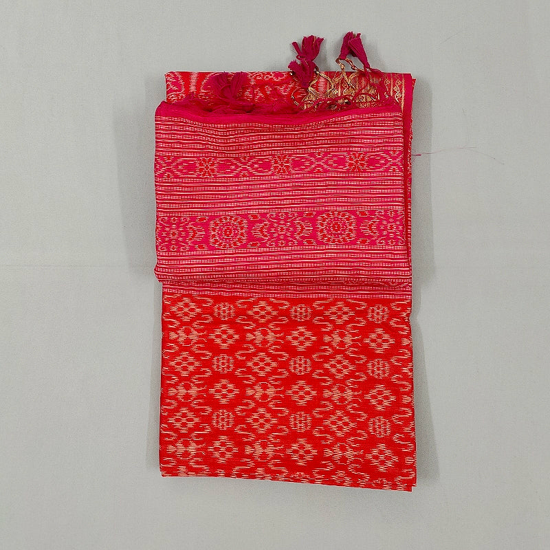 Hayagrivas Red Fancy Cotton Saree SSCBF107G1-6