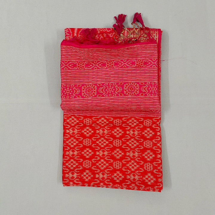 Hayagrivas Red Fancy Cotton Saree SSCBF107G1-6