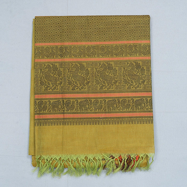 Hayagrivas Pista Green Handloom Kanchi Cotton Saree SSCBF132H29-2