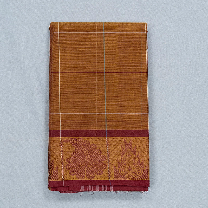 Hayagrivas Honey Mustard Handloom Chettinad Cotton Saree SSCBF134H2-14