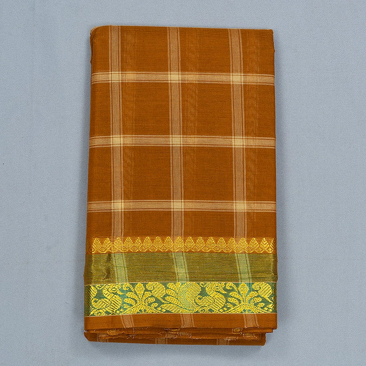 Hayagrivas Deep Mustard Handloom Chettinad Cotton Saree SSCBF134H2-15