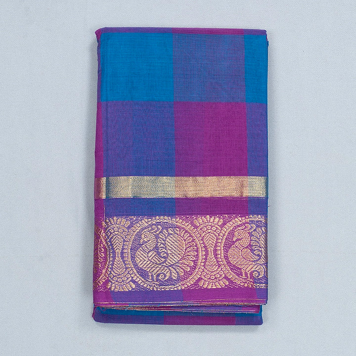 Hayagrivas Multicolour Checks Handloom Chettinad Cotton Saree SSCBF134H2-62