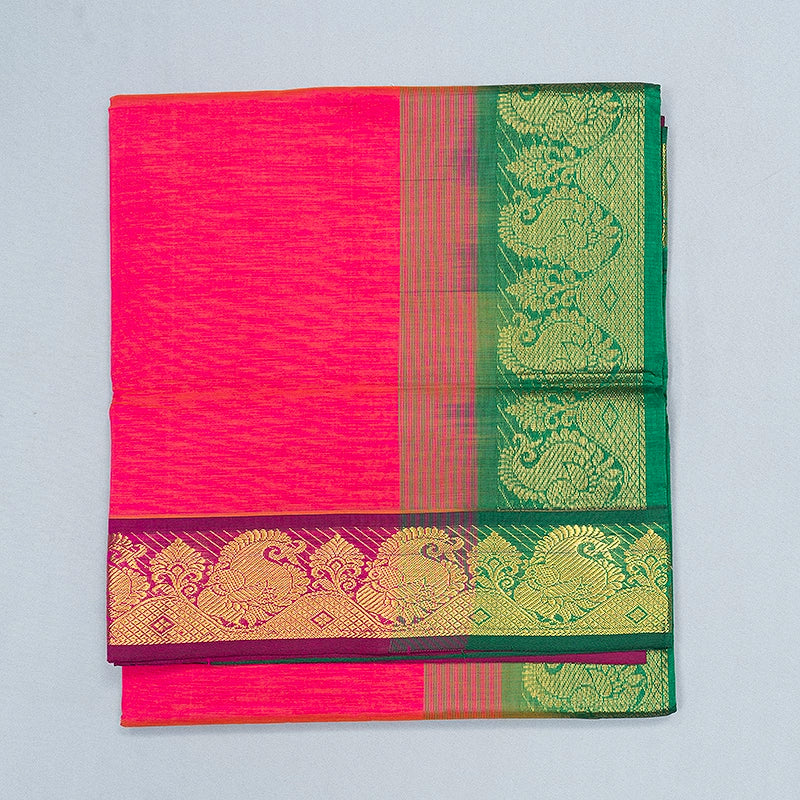 Hayagrivas Pink Semi Silk Cotton Saree SSCBF164I1-31