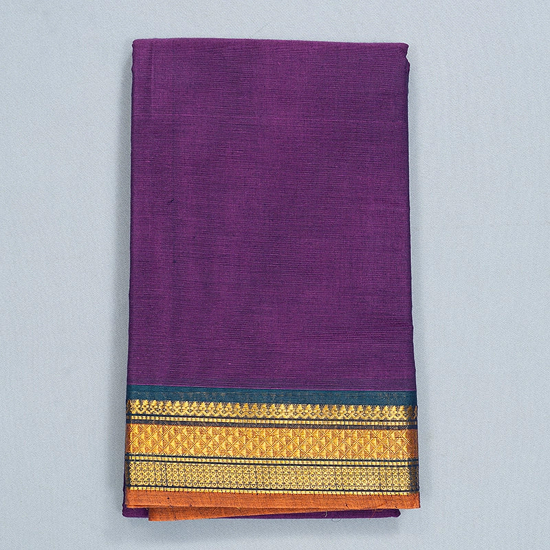 Hayagrivas Purple Handloom Chettinad Cotton Saree SSCBF167I1-20