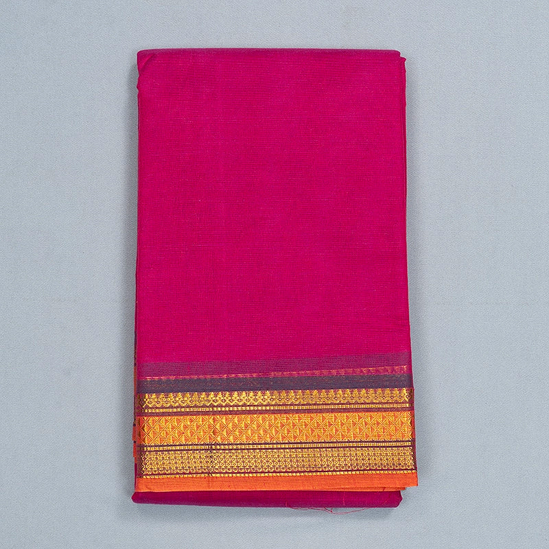 Hayagrivas Pink Handloom Chettinad Cotton Saree SSCBF167I1-9