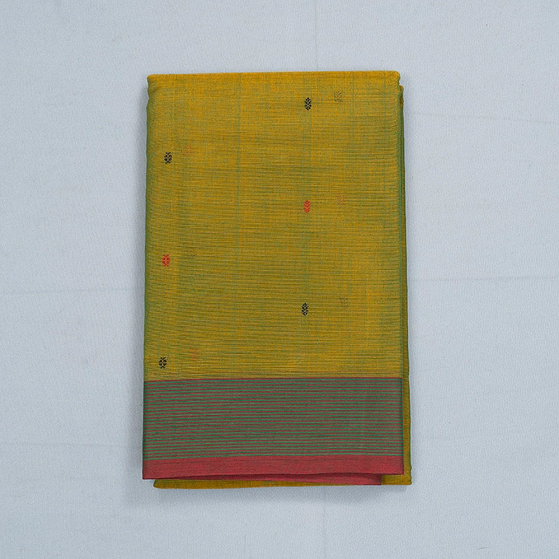 Hayagrivas Sampanga Green Handloom Kanchi Cotton Saree SSCBF177I1-3