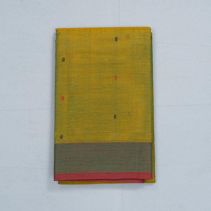 Hayagrivas Sampanga Green Handloom Kanchi Cotton Saree SSCBF177I1-3