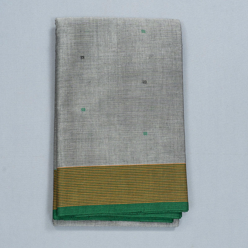 Hayagrivas Grey Handloom Kanchi Cotton Saree SSCBF177I1-4