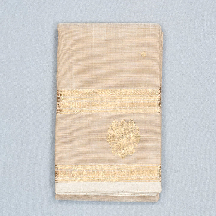 Hayagrivas Beige Handloom Kanchi Cotton Saree SSCBF177I10-5