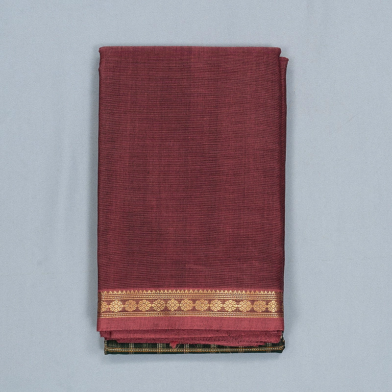 Hayagrivas Karum Pachai Handloom Kanchi Cotton Saree SSCBF177I12-5