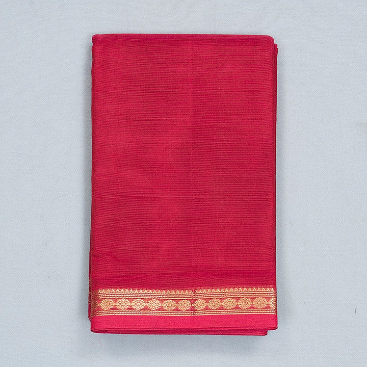 Hayagrivas Burgundy Handloom Kanchi Cotton Saree SSCBF177I12-7