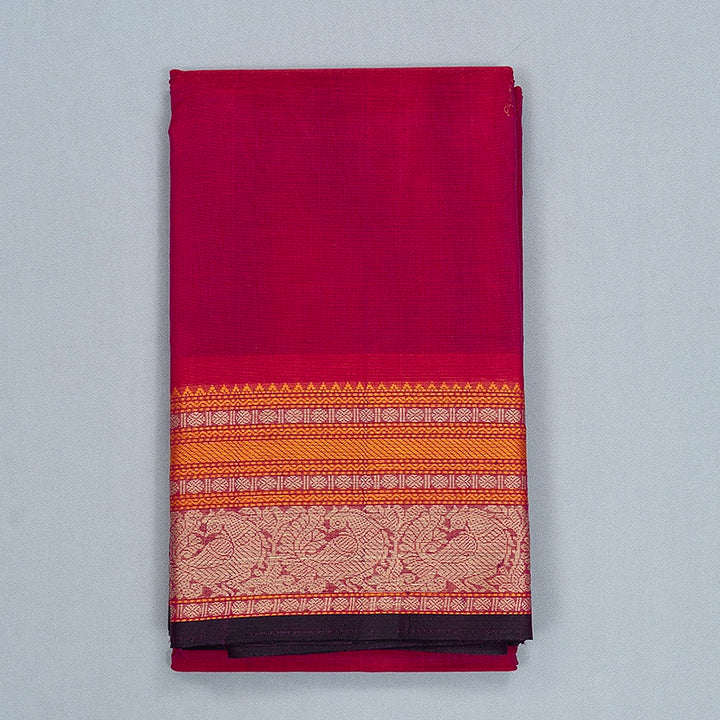 Hayagrivas Pink Handloom Kanchi Cotton Saree SSCBF177I5-10