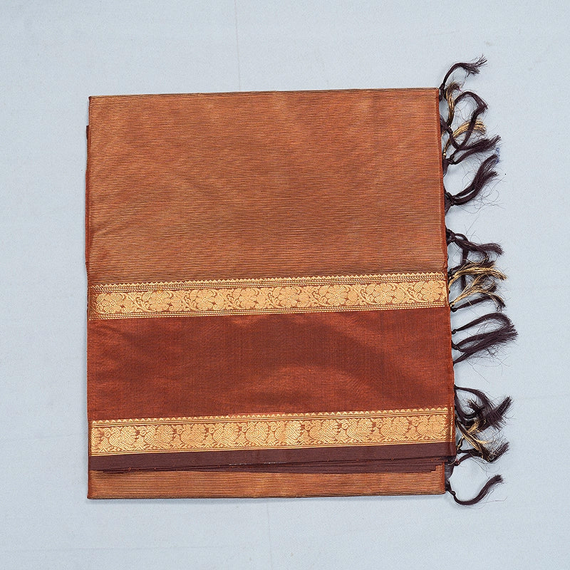 Hayagrivas Copper Brown Kanchi Silk Cotton Saree SSCBF179I13-2