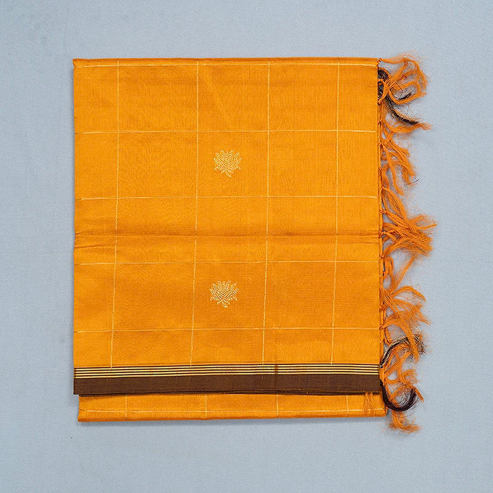 Hayagrivas Mango Orange Kanchi Silk Cotton Saree SSCBF179I3-4