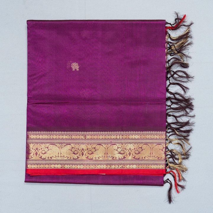 Hayagrivas Purple Kanchi Silk Cotton Saree SSCBF179I5-15