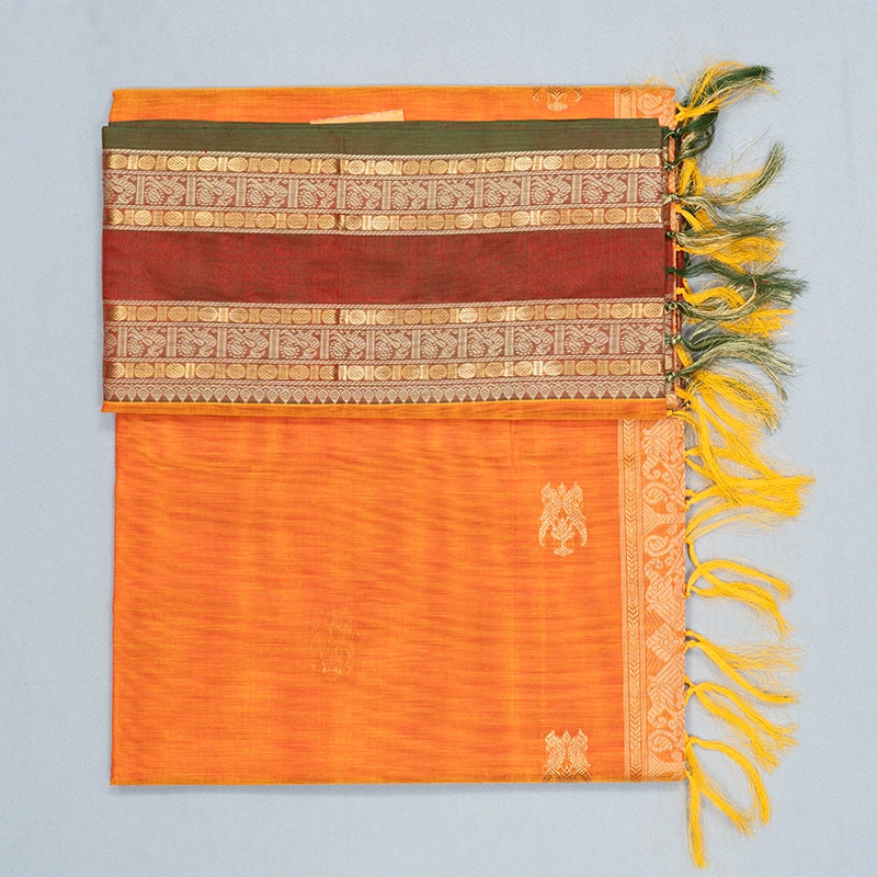 Hayagrivas Mambazham Orange Kanchi Silk Cotton Saree SSCBF179I5-38
