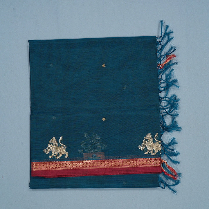 Hayagrivas Rama Blue Kanchi Silk Cotton Saree SSCBF179I7-4