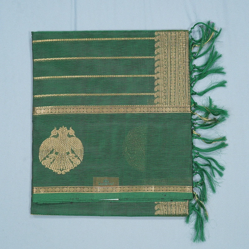 Hayagrivas Leaf Green Kanchi Silk Cotton Saree SSCBF179I9-27