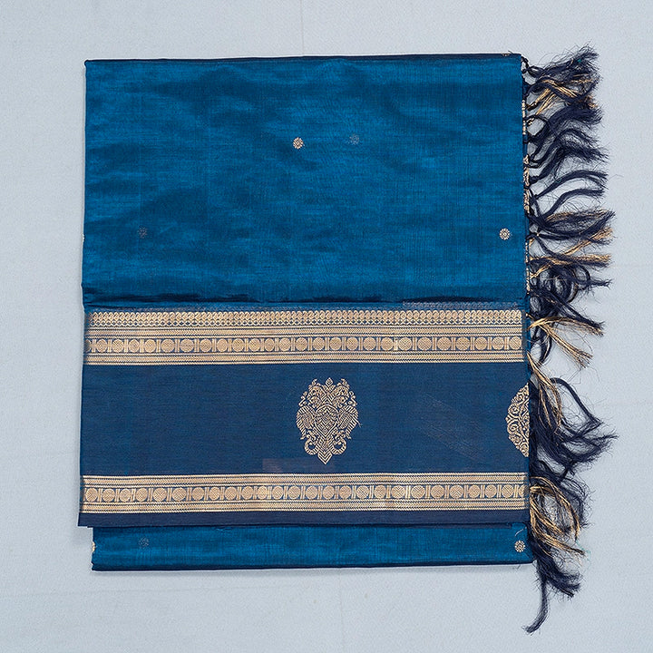 Hayagrivas Rama Blue Kanchi Silk Cotton Saree SSCBF179I9-38