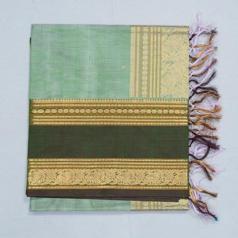 Hayagrivas Pastel Green Kanchi Silk Cotton Saree SSCBF179I9-8