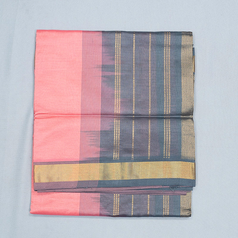 Hayagrivas Baby Pink Semi Silk Cotton Saree SSCBF180I1-11
