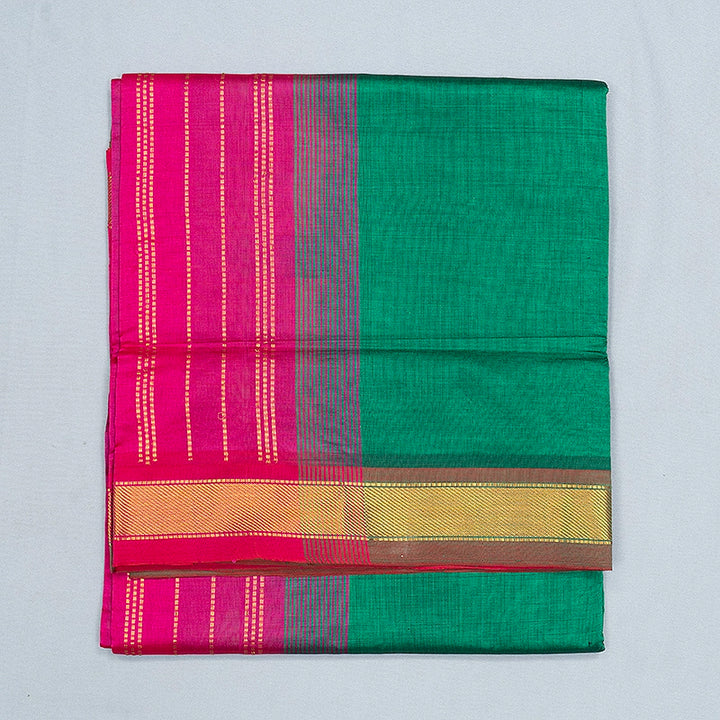 Hayagrivas Bottle Green Semi Silk Cotton Saree SSCBF180I1-28