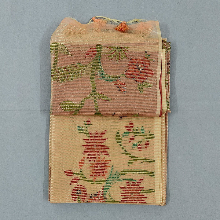 Hayagrivas Dusty Peach Pink Fancy Cotton Saree SSCBF84F10-10